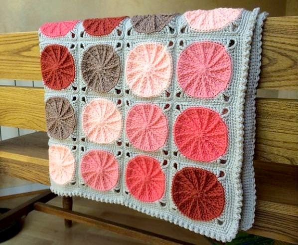 Sunny Spread Throw Crochet Pattern