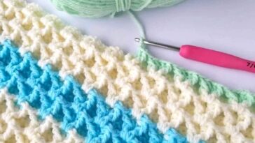 V Stitch Waffle Crochet Stitch Pattern