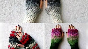 Crochet Dragon Gloves Free Pattern